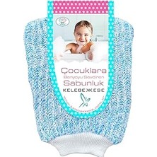 Renas Store Çocuk Banyo Sabunluk, Bebek Banyo Sabunluk, Çocuk Banyo Lifi, Bebek Banyo Lifi, Çocuk Banyo Süngeri, Bebek Banyo Süngeri, Yumuşak ve Bol Köpüren Çocuk Duş Lifi (Mavi)