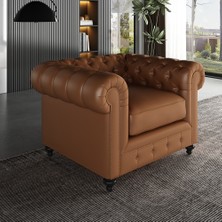 Veluxe Home & Living'den Aureo Italyan Deri Berjer Hakiki Deri Berjer Modelleri