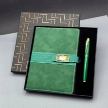 Renas Store Hediyelik Defter Kalem Set Yeşil