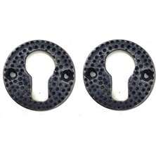 Renas Store Antika Tarz Dekoratif Pirinç Oda Kilit Rozeti - 49MM, Oksit