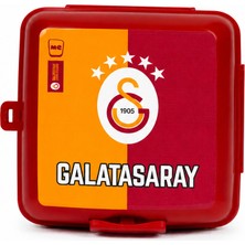 Galatasaray Lisanslı Parçalı Beslenme Kutusu- Çatal Kaşıklı Bpa Free Saklama Kabı