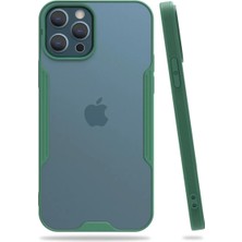 Renas Store Apple iPhone 12 Pro Max Kılıf Platin Silikon - Yeşil