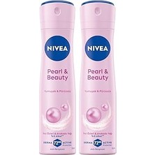 Renas Store Kadın Sprey Deodorant Pearl&amp;beauty 150 Ml,terlemeye Karşı 72 Saat Anti-Perspirant Koruma, X2 Adet, Pürüzsüz Koltuk Altı, Avantajlı Paket