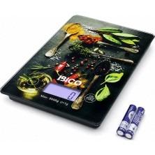 Renas Store Cam Mutfak Tartısı Terazi LCD Ekran 5kg/1gr Pilli Gr/oz/ml/ıb Ölçüm İ11-028