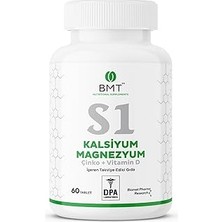 Renas Store Bmt S1 Kalsiyum, Magnezyum, Çinko, Vitamin D Takviye Edici Gıda 60 Tablet