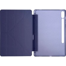 Renas Store Mey Ithalat®  Samsung Galaxy X510 Tab S9 Fe 11 Kılıf Kalemlikli Mars Tablet Kılıfı - Lacivert