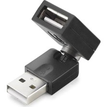 Renas Store USB To USB F Çevirici Mafsallı Siyah HDX1357