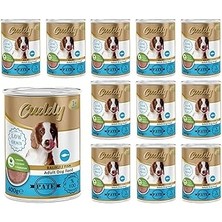 Renas Store Cuddy Yetişkin Köpek Balıklı Pate Yaş Mama 400 gr x 12 Adet