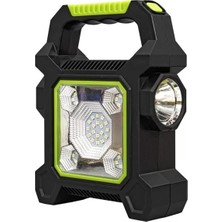 Renas Store Powermaster JY-258C 3 Kademeli̇ Şarjlı Çok Fonksiyonlu Solar Işıldak