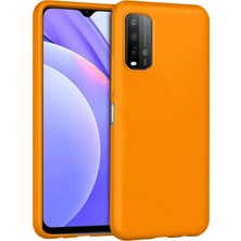 Renas Store Mey Ithalat®   Redmi 9t Kılıf Nano Içi Kadife Silikon - Turuncu