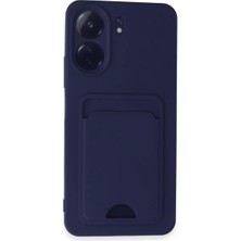 Renas Store Xiaomi Redmi 13C Kılıf Kelvin Kartvizitli Silikon - Lacivert