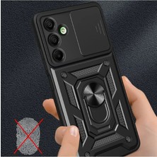 Renas Store Mey Ithalat®  Samsung Galaxy A26 Kılıf Pars Lens Yüzüklü Silikon - Yeşil