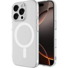 Renas Store Newface Iphone 16 Pro Max Kılıf Magneticsafe Şeffaf Silikon - Şeffaf