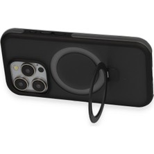 Renas Store Mey Ithalat®   iPhone 15 Pro Zorda Airbag Magsafe Standlı Kapak - Siyah