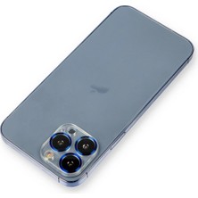 Renas Store Mey Ithalat®   iPhone 12 Pro Metal Kamera Lens Koruma Cam - Mavi