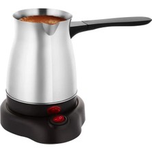 Renas Store Crown CRW-7104 600W 6 Fincan Elektrikli Türk Kahve Makinesi Paslanmaz Çelik Inox Cezve AC220V