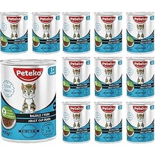Renas Store Yetişkin Kedi Balıklı ve Jöleli Konserve Mama 400 gr x 12 Adet