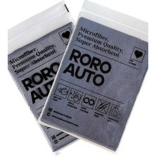 Renas Store Mikrofiber Araç Kurulama Havlusu (50X70) &amp; Cam Bezi (50X70) Araç Yıkama Seti