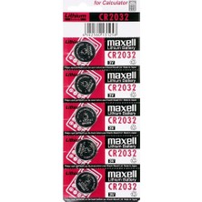 Renas Store Maxell CR2032 3V Lityum Düğme Pil 5'li Paket