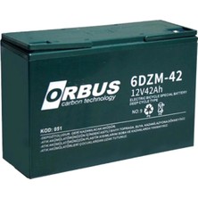 Orbus 6-Dzm-42 12V 42 Ah Elektrikli Bisiklet Aküsü