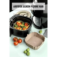 Renas Store Bütün Airfryer'lere Uyumlu Vizon Silikon Pişirme Kabı