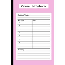 Hsc Bilişim Independently Published Cornell Notebook: Compact 6 x 11", Student Cornell Method Notebook, Revisio