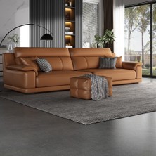 Veluxe Home & Living'den Pole Italyan Deri Modern Koltuk Hakiki Deri Modern Koltuk