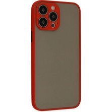 Renas Store Mey Ithalat®   iPhone 15 Pro Kılıf Montreal Silikon Kapak - Kırmızı
