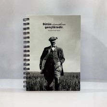 Be Online Atatürk Özel Seri Collection Sert Kapak A5 Defter - Noktalı 150 Sayfa