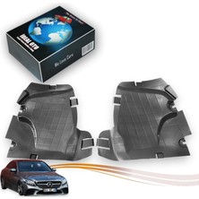 İdeal Otomotiv Mercedes-Benz W205 Sağ Sol Çamurluk Davlumbaz Kapağı Seti Oem A2056900100 A2056900200 Uyumlu