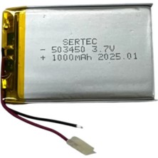 Renas Store 503450 3.7V 1000 Mah Li-Polymer Pil DEVRELI/1.5A