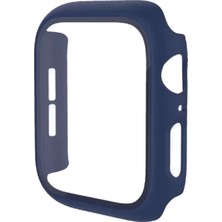 Renas Store Newface Apple Watch 41MM Camlı Kasa Ekran Koruyucu - Mavi