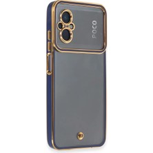 Renas Store Xiaomi Poco M5 Kılıf Liva Lens Silikon - Mavi