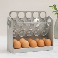 Renas Store 30 Hazneli Buzdolabı Yumurta Organizeri Yaylı Katlanır Raf