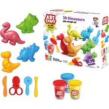 Renas Store 03995 Art Craft 3D Dinozorlar Hamur Set 168 gr -Fentoys