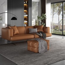 Veluxe Home & Living'den Monia Italyan Deri Modern Koltuk Hakiki Deri Modern Koltuk