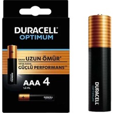 Renas Store Duracell Optimum 1.5 Volt Alkalin Aaa 4’lü Ince Kalem Pil MX2400