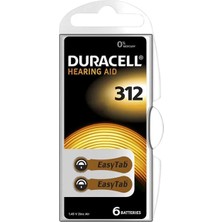 Renas Store Duracell 312 No Kulaklık Pili (6'lı Paket)