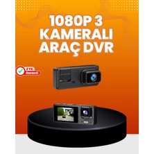 Renas Store Mey Ithalat® Araç Içi Güvenlik Kamerası | 3 Kanallı, 24 Saat Park Kaydı Destekli