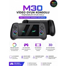 Crk Tech M30 Taşınabilir Retro Oyun Konsolu 4.3 Inç Hd LCD Ekran 30+ Emülatör Destekli Rgb Analoglu