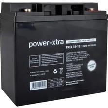Power-Xtra Ecolead - PXEC18-12 - 12V 18 Ah Kuru Akü - F3 - (M5 Bolts)