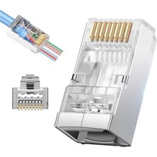 Renas Store Powermaster PM-25747 EZ-RJ45 Açık Uçlu Soket Plug Yeni Nesil Cat6 - Cat7 8p/8c Tekli