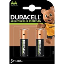 Renas Store Duracell Aa Şarjlı 2500 Ma Pil 2'li