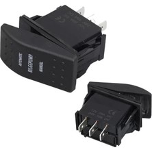 Renas Store Powermaster ﻿sintine Pompa Sembollü Işıksız Yaylı 3 Pinli On-Off 12-24V Marin Switch
