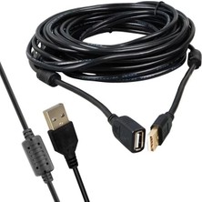 Renas Store Powermaster PM-11955 USB 2.0 Siyah Chipset 10 Metre USB Uzatma Kablosu