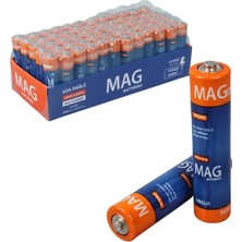 Renas Store Mag Batteries MG-26172 Karbon Çinko Aaa 60'lı Paket Ince Kalem Kumanda Pili (AAA,R03 Um-3)
