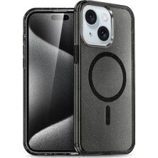 Renas Store Iphone 15 Plus Kılıf  Magsafe Kapak - Siyah