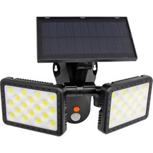 Renas Store Powermaster Sensörlü 36 Cob Ledli Solar Aydınlatmalı Duvar Lambası W770B