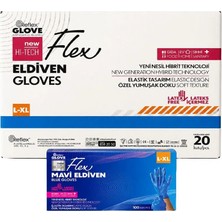 Reflex Tek Kullanımlık TPE Pudrasız Mavi Eldiven 100'lü Kutu x 20