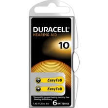 Renas Store Duracell 10 No Kulaklık Pili (6'lı Paket)